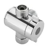 A chrome-finished 3-way T-adapter for a showerhead. Náhľad obrázku produktu