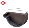 INEFA Dachrinnen Endstück halbrund, PVC NW125 / 125mm, Produktbild-Vorschau 2