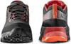 Schwarze Wanderschuhe für Damen "Spire Woman GTX" von La Sportiva; mit roten Schnürsenkeln und rutschfester Sohle. Podgląd zdjęcia produktu