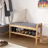 Lumaland Schuhregal aus Schickes Bambus-Design mit Sitzbank Produktbild-Vorschau 5