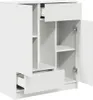 vidaXL Příborník se zásuvkami a dvířky Bílý 73x31x90 cm Náhled obrázku produktu 5