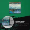 Coloray Uhr auf Leinwand 30x30 cm Wand Uhr Dekoration Produktbild-Vorschau 5
