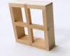 Fenster aus Lindenholz, naturbelassen. 65x65 mm. Zum Produktbild-Vorschau 1