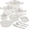 A collection of white cookware and utensils arranged on a white background. Anteprima dell’immagine prodotto