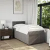 Boxspringbett mit Matratze Taupe 100x200 cm Stoff, Produktbild-Vorschau 3