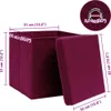 vidaXL Scatole di immagazzinaggio con coperchi 4 pezzi. Anteprima dell’immagine prodotto 5