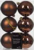 Weihnachtskugeln Kunststoff 8cm 6 Stück - Espressobraun Produktbild-Vorschau 1