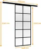 inova Glasschiebetür 1025 x 2200 mm, 10 Felder satiniert, Produktbild-Vorschau 7
