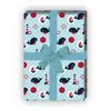 Maritimes Geschenkpapier mit Walen, Schiffen und Ankern, Produktbild-Vorschau 2