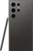 The back of a black Samsung Galaxy S24 Ultra smartphone with its stylus attached. Podgląd zdjęcia produktu