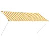 vidaXL Wysuwana markiza 250×150 cm Żółto-biała Podgląd zdjęcia produktu 1