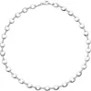 8mm Halskette Collier aus 925 Silber mit 196 weißen Produktbild-Vorschau 1