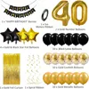 Set di decorazioni - Palloncini - 40° compleanno - Oro e Anteprima dell’immagine prodotto 2