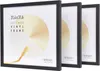 Three black vinyl record frames are displayed side-by-side against a white background. Podgląd zdjęcia produktu