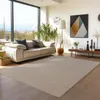 Teppium Tapis 160x230 cm Beige Uni Bouclé Boucles Style Voir les images du produit 1