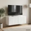 vidaXL Wandmontierter TV-Schrank Weiß 78,5 x 31 x 30 cm Produktbild-Vorschau 4