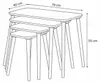 Skye Decor, kvalitný stôl s vkladacími stolíkmi (4 diely), Náhľad obrázku produktu 8