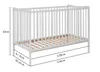 Lit bébé Greg 120x60 cm en Bois de hêtre – Sommier réglable Voir les images du produit 4