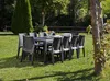 Dmora Tavolo da Esterno Abbaviva 90x150x72h cm Nero Anteprima dell’immagine prodotto 4