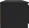A side view of a black TV stand. Náhľad obrázku produktu