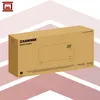 A cardboard box for an electric heater, with product branding and an illustration of the heater on the front. Voir les images du produit