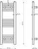 Granitan | Koupelnový radiátor Breno - 30x80 cm - černý - Náhled obrázku produktu 2