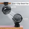 Mini ventilatore da tavolo silenzioso con clip, ventilatore Anteprima dell’immagine prodotto 2