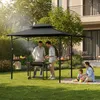 Pavillon de barbecue LZQ avec auvent latéral, double toit, Voir les images du produit 10