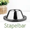 Eierbecher 4er Set + 6 Löffel Edelstahl Eier Becher Metall Produktbild-Vorschau 7