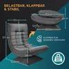 CASARIA® Sessel verstellbare Rückenlehne 360° Drehbar Produktbild-Vorschau 5