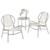 SONGMICS Balkonmöbel 3er Set, Gartenmöbel-Set mit Tisch und Produktbild-Vorschau 2