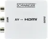 Schwaiger 3 x CINCH Buchse -> 1 x HDMI Buchse, Full HD Produktbild-Vorschau 12