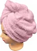 Szybkoschnący turban frotte do włosów w kolorze różowym, Podgląd zdjęcia produktu 7