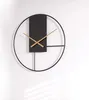 Wanduhr Industrie-Stil 50 cm, schwarzes Metall, leise, Produktbild-Vorschau 8