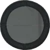 vidaXL Gartensofa mit Tisch und Kissen Halbrund Schwarz Produktbild-Vorschau 4