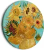 Italienischer Leinwand Rundes Bild - Vase with Twelve Produktbild-Vorschau 1