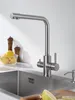 3 Wege Wasserhahn Küchenarmatur 360° Schwenkbar, Küche Produktbild-Vorschau 2