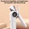 Tierkrallenschere mit LED-Licht,2-in-1 Produktbild-Vorschau 3
