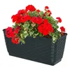 Blumenkasten Balkonkasten 400 mm aus Kunststoff - Anthrazit Produktbild-Vorschau 3