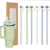 INF 6er-Pack Silikon-Trinkhalme mit Verschlussdeckel und 1 Produktbild-Vorschau 2