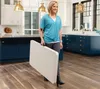 Opklapbare tuintafel, wit, afmetingen 122 x 61 x 61 cm, Productafbeelding-voorbeeld 10
