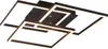 A modern, geometric ceiling light fixture with integrated LED lighting. Náhľad obrázku produktu