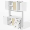 Flieks armoire haute, buffets avec portes en rotin, armoire Voir les images du produit 9