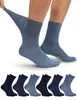 6x Socken Uni für Diabetiker und ohne Gummibund Blau Gr. Produktbild-Vorschau 6