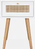 sweeek - Nachttisch mit Holzeffekt und Rattan-Geflecht, 1 Produktbild-Vorschau 3