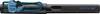 A close-up, studio shot of a black fountain pen with blue accents and a Ravenclaw emblem. Produktbild-Vorschau