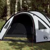 vidaXL Kuppel-Campingzelt 4 Personen Weiß Dunkel Produktbild-Vorschau 2