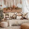 Weihnachtskissenbezüge 4 Stück 45x45 cm Plüsch Elch Produktbild-Vorschau 3