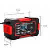 A car battery charger is shown with dimensions indicated. Podgląd zdjęcia produktu