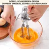 Manueller Handmixer Edelstahl Kurbel Schneebesen Produktbild-Vorschau 5
